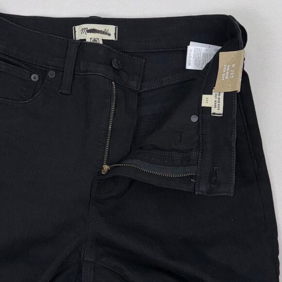 Madewell Women's Mid Rise Flare Kickout Crop Jean Size 26 Tall Black - Picture 3 of 16